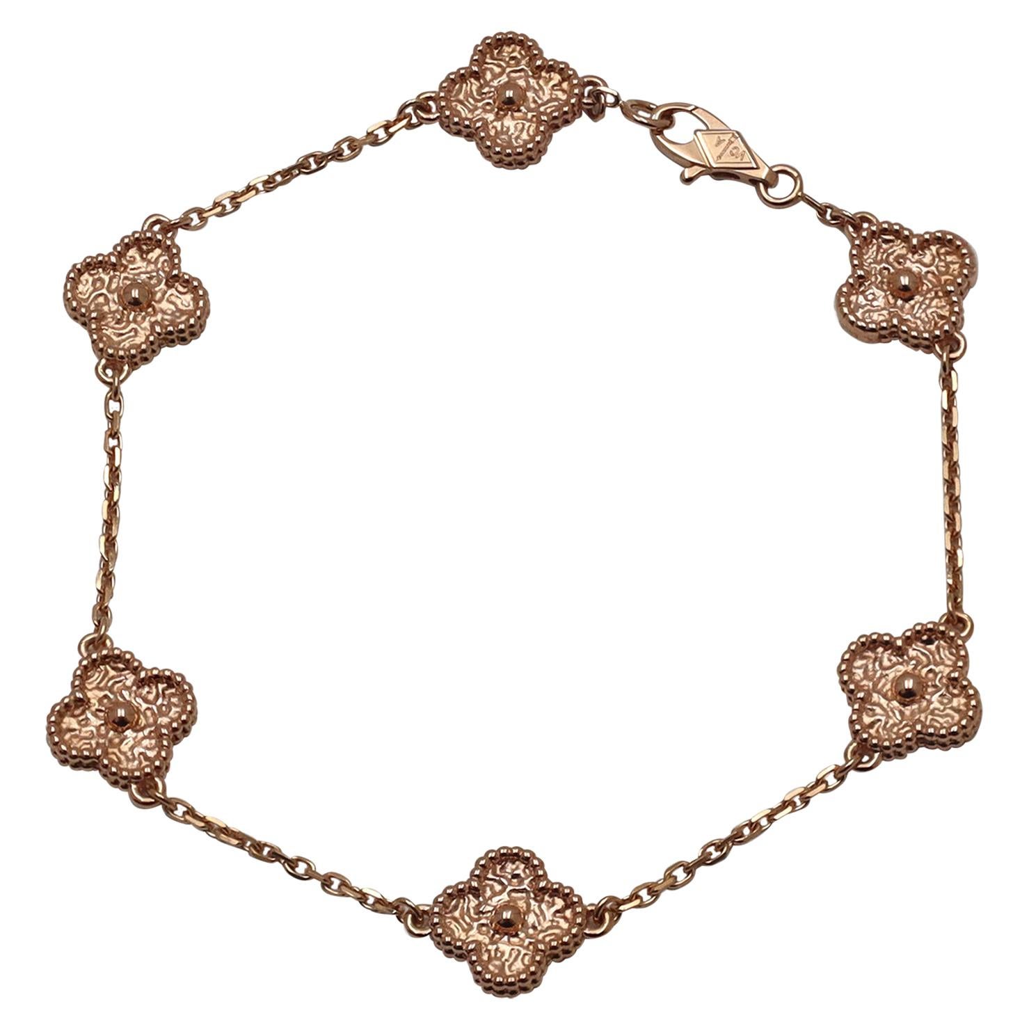 Van Cleef & Arpels Sweet Alhambra Rose Gold Bracelet