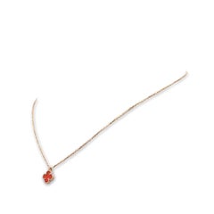 Van Cleef & Arpels Sweet Alhambra Rose Gold Carnelian Pendant Necklace