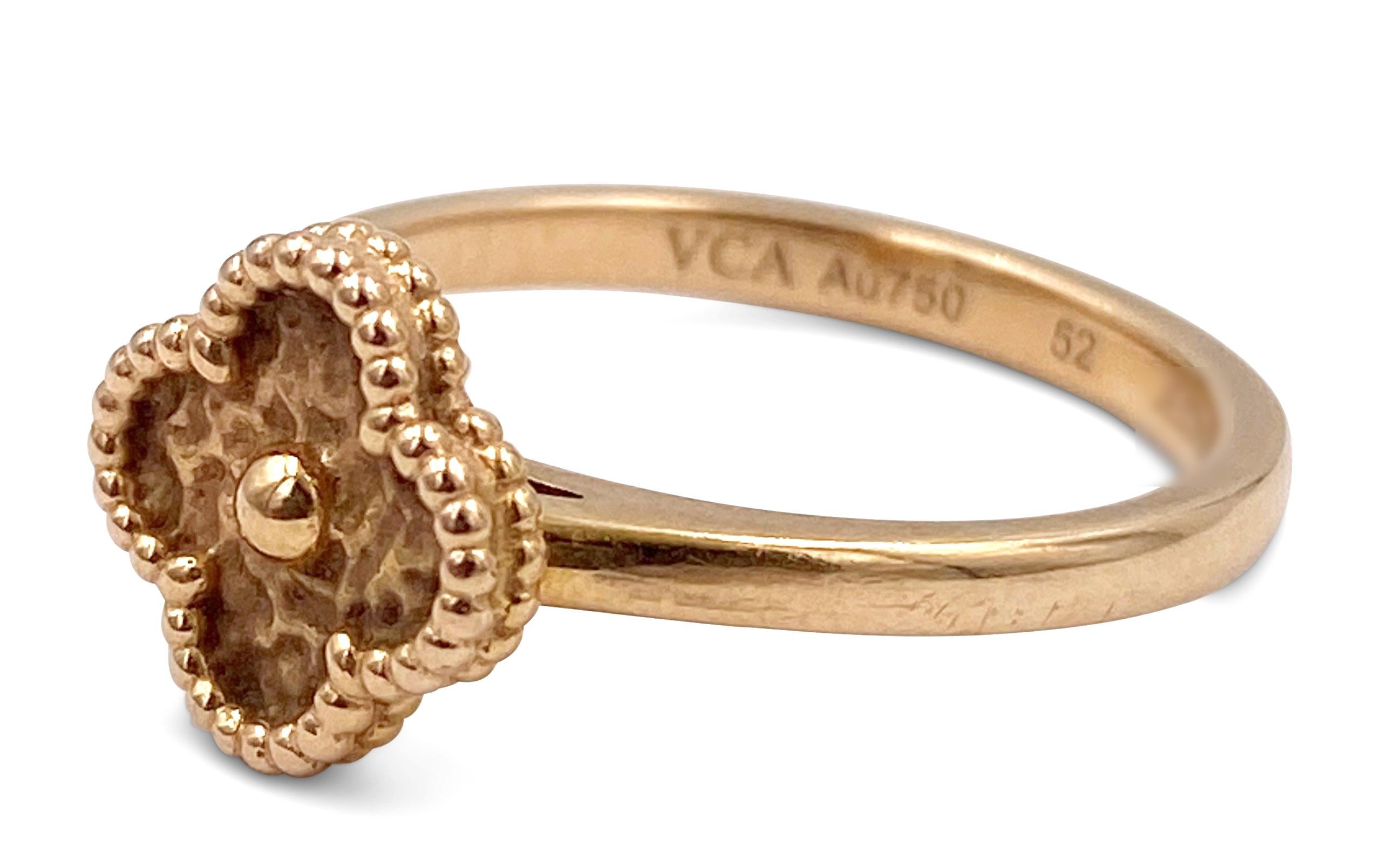 van cleef sweet alhambra ring