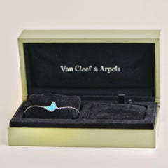 Van Cleef & Arpels Pulsera Dulce Alhambra Turquesa Oro Blanco 18k