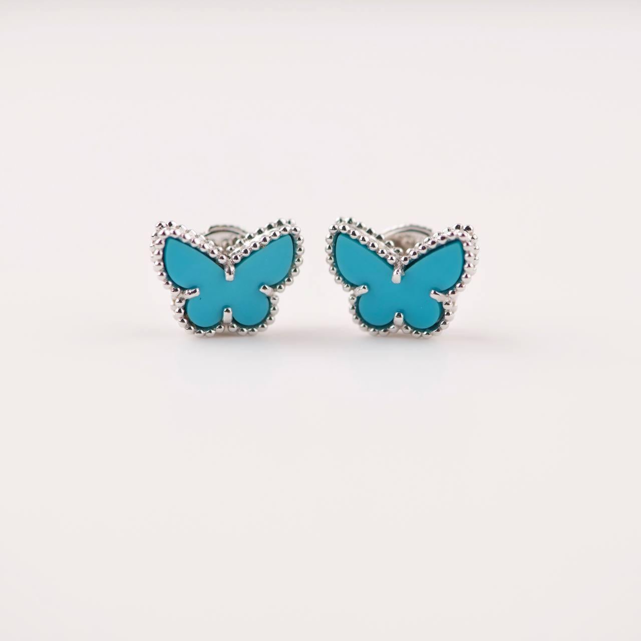 van cleef butterfly earring