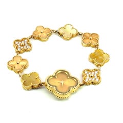 Van Cleef & Arpels Sweet Alhambra Watch 18K Yellow Gold and Diamonds