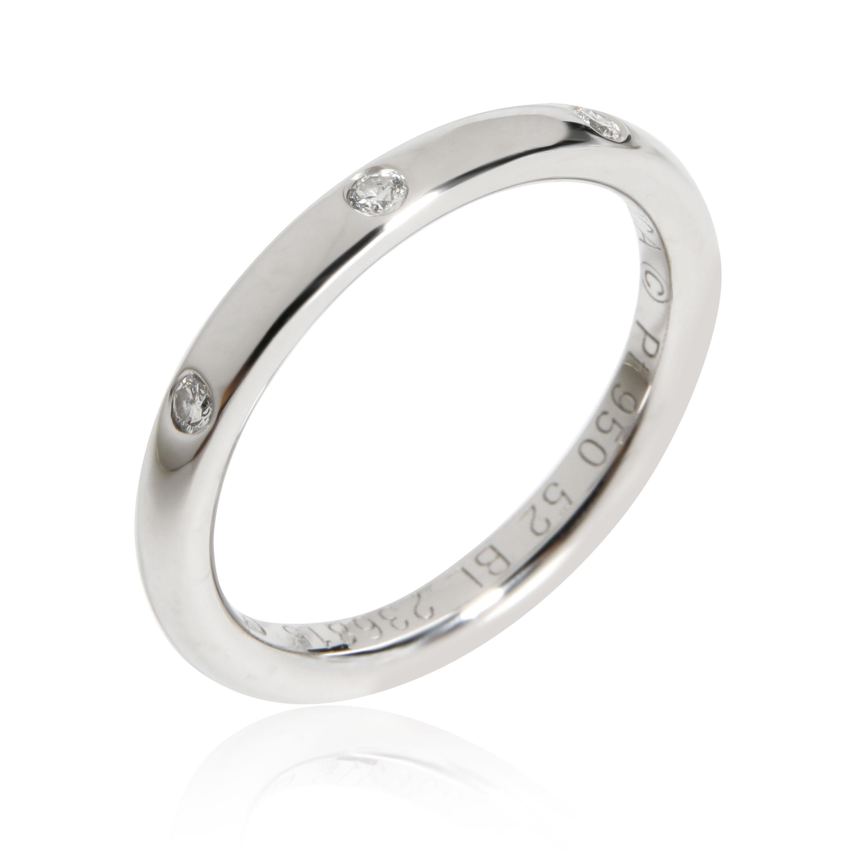 Van Cleef & Arpels: Verzierung Etoiles Band aus Platin 0,03 Karat im Zustand „Hervorragend“ in New York, NY