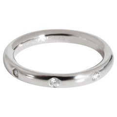 Van Cleef & Arpels Tendrement Etoiles - Fede nuziale con diamanti in platino 0,06 CTW