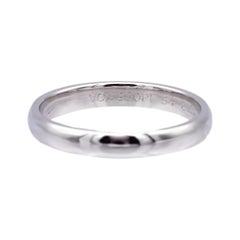 Van Cleef & Arpels Tendrement Platinum Wedding Band Ring