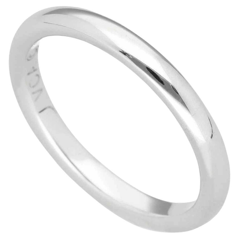 Van Cleef & Arpels Tendrement Platin Ehering, Größe US 7, Frankreich