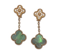 Van Cleef & Arpels, the Magic Alhambra Mother of Pearl Earrings