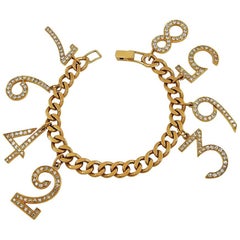 Retro Van Cleef & Arpels / Tiffany & Co. Diamond Charm Bracelet