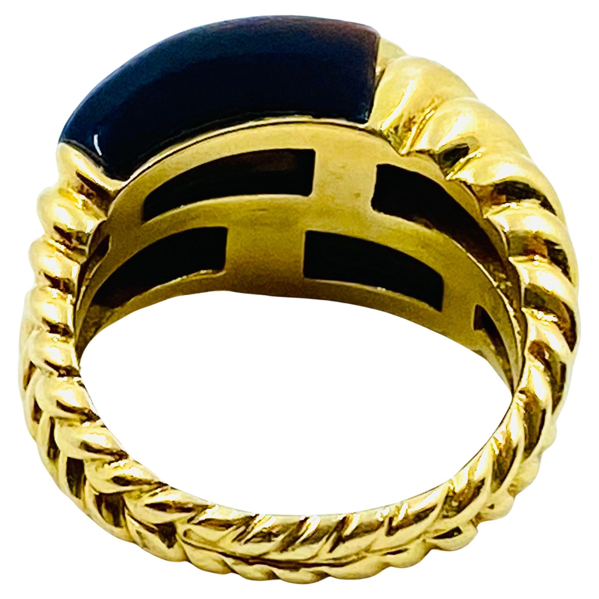 Van Cleef & Arpels Tigerauge Gold Vintage Ring im Zustand „Hervorragend“ im Angebot in Beverly Hills, CA