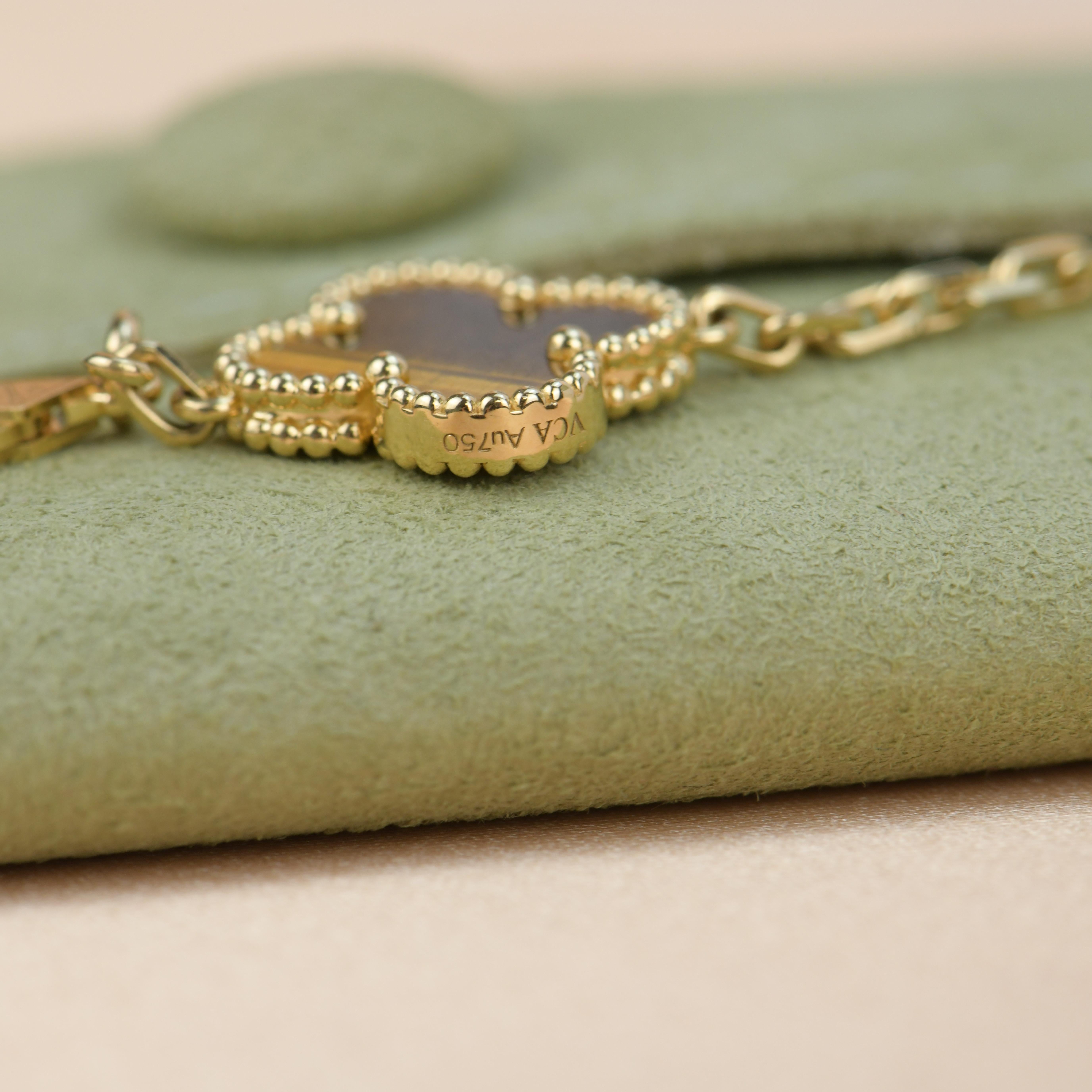 van cleef bracelet brown