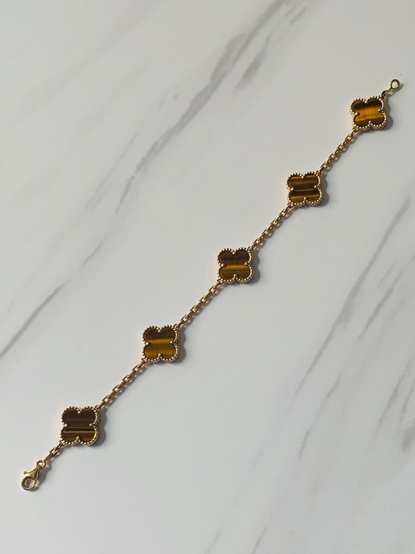 van cleef tiger eye bracelet