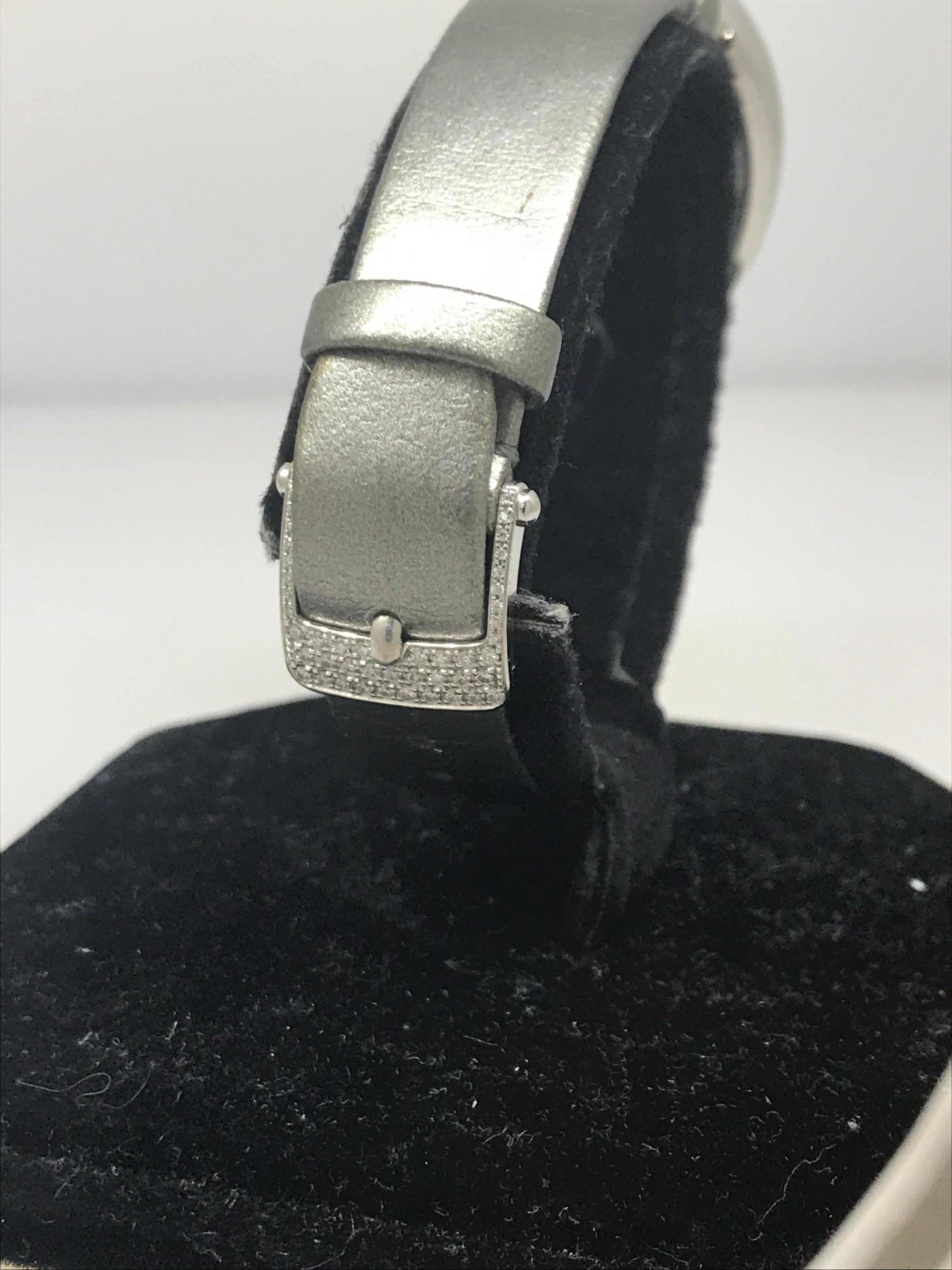 Van Cleef & Arpels Timeless Watch White Gold and Diamond Ladies WJWF01I9 New For Sale 5