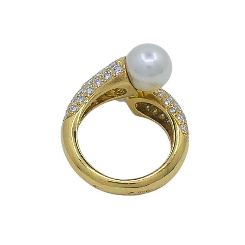 Van Cleef & Arpels Toi Et Moi, anello in oro 18k con perle e diamanti in vendita 3