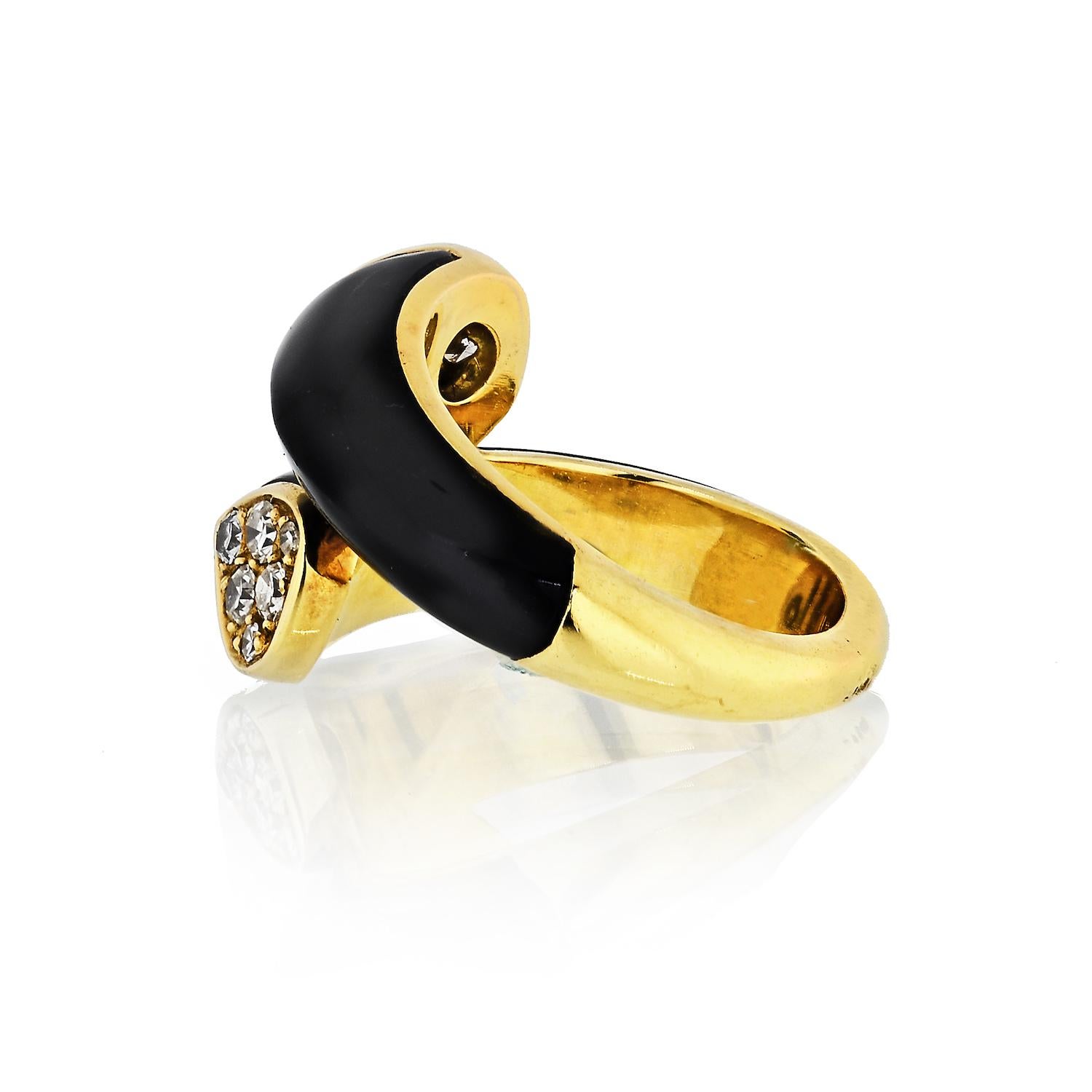 van cleef ring black