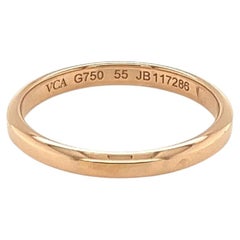 Van Cleef & Arpels Toujours 18k Rose Gold Band Ring Size US 7 EU 55