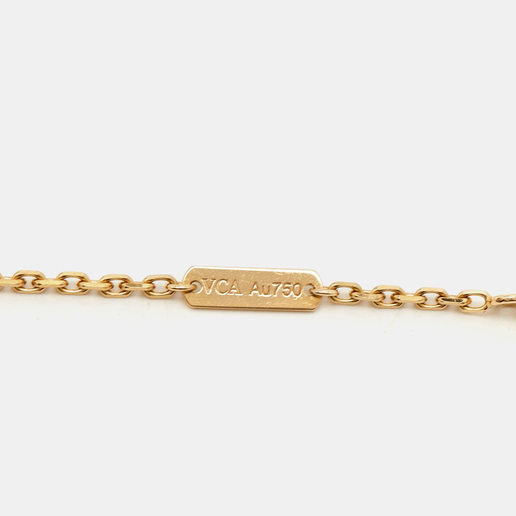 Van Cleef & Arpels Trace 18k Yellow Gold Chain 4