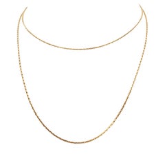Van Cleef & Arpels 'Trace' Yellow Gold Chain Necklace