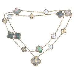 Van Cleef & Arpels Collar Alhambra Mágica Transformable 18K RG 15-Motivos