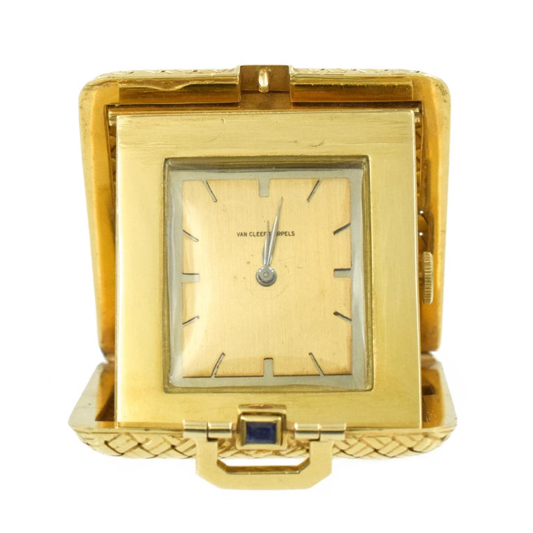 Artist Van Cleef & Arpels Travel Clock For Sale