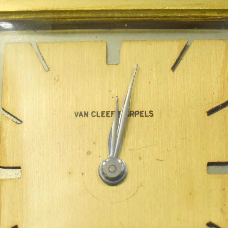 Van Cleef & Arpels Travel Clock In Excellent Condition For Sale In New York, NY