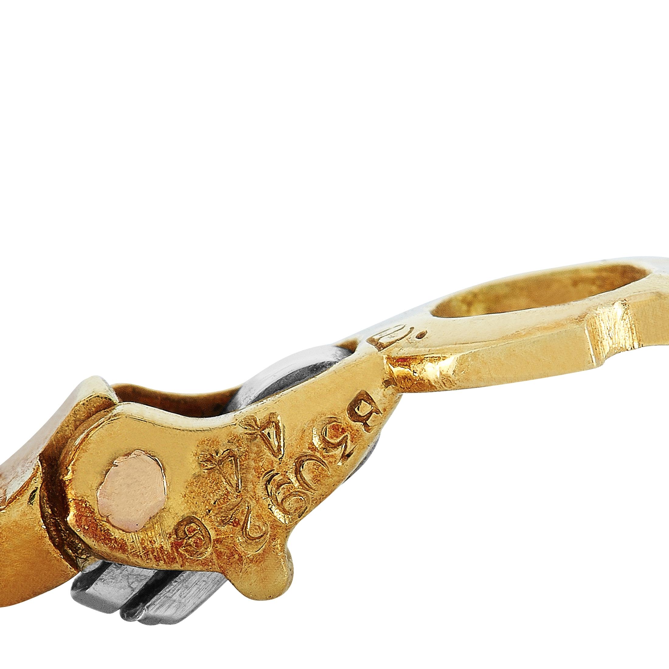 Van Cleef & Arpels Trefle 18 Karat Yellow Gold 0.82 ct Diamond and Ruby Earrings 1