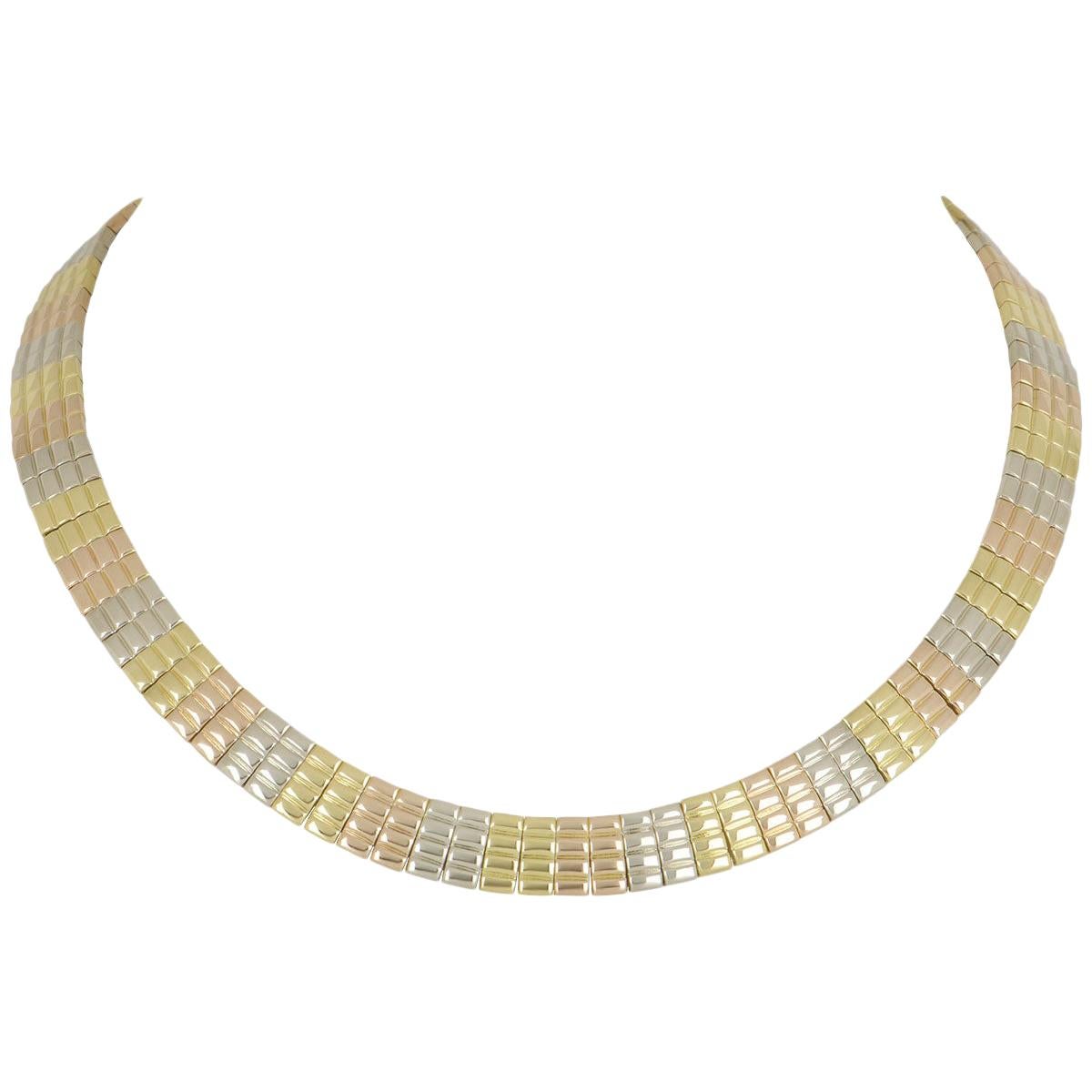 Van Cleef 
Arpels Tri-Colour Gold Necklace