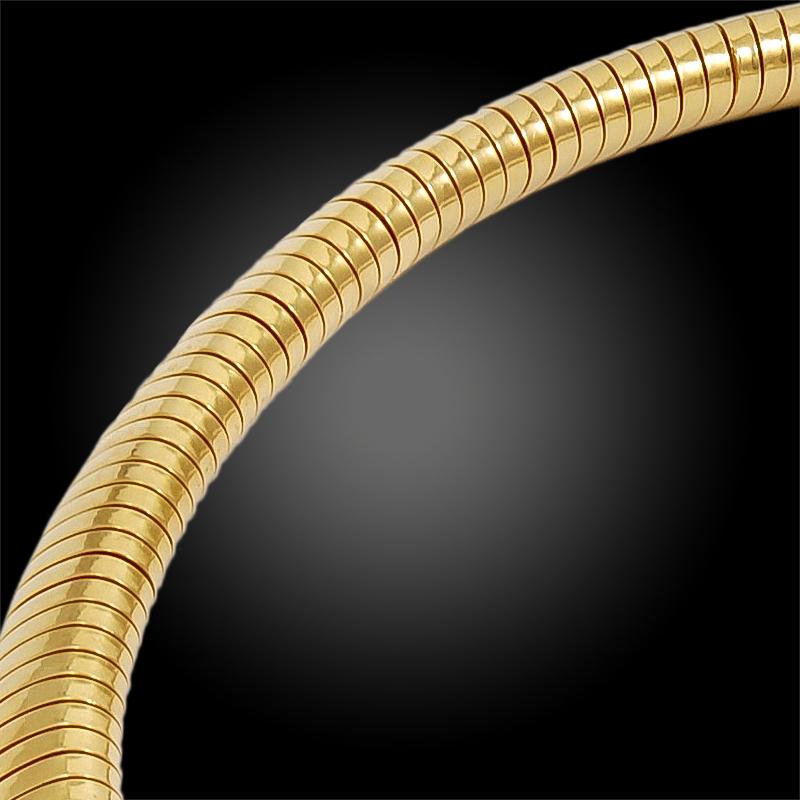 Van Cleef & Arpels Diamant-Gold Tubogas Passe-partout Constellation Halskette im Angebot 1