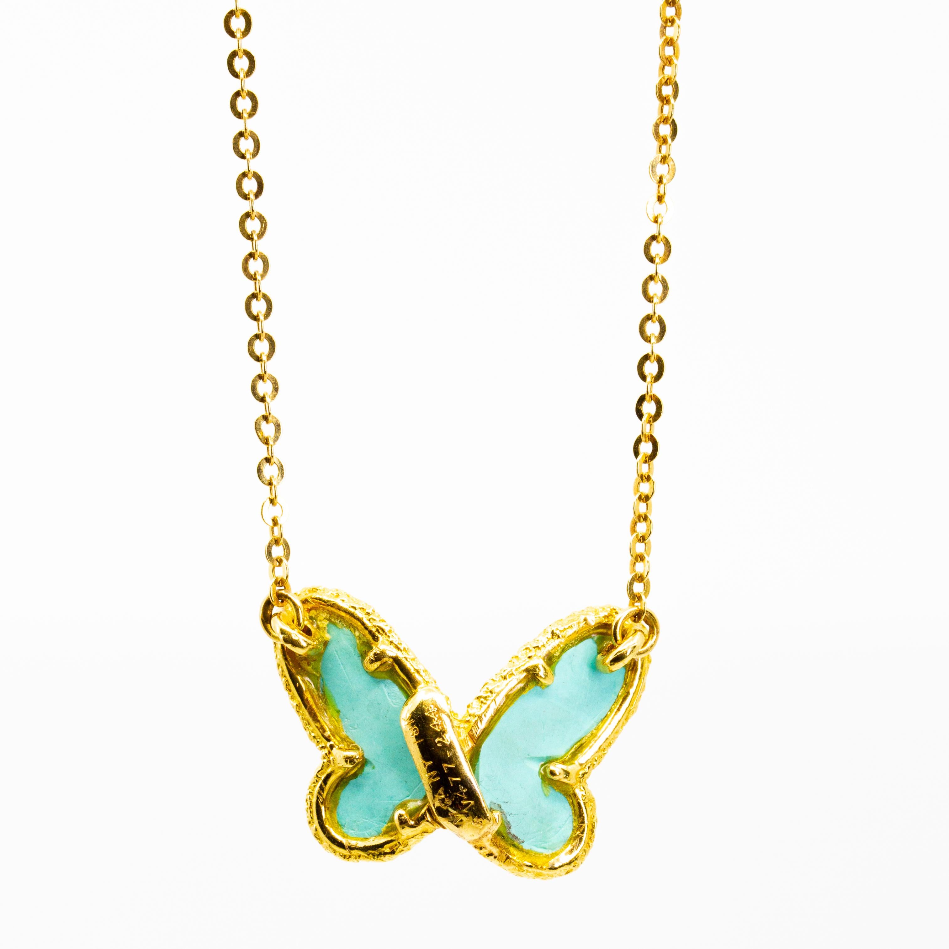 vca turquoise butterfly