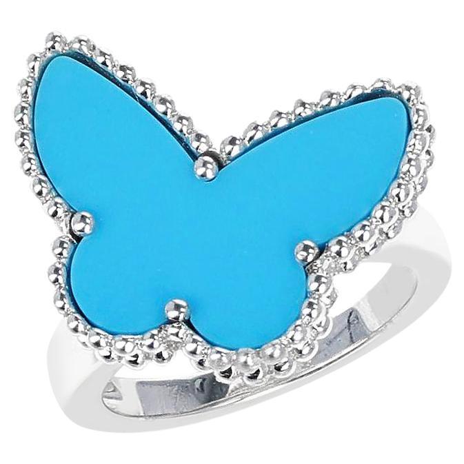 Van Cleef 
Arpels, bague papillon turquoise 18 carats