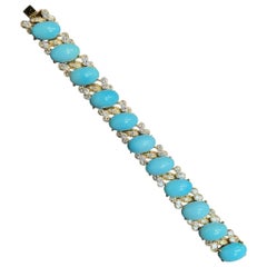 Van Cleef & Arpels Turquoise & Diamond Bracelet