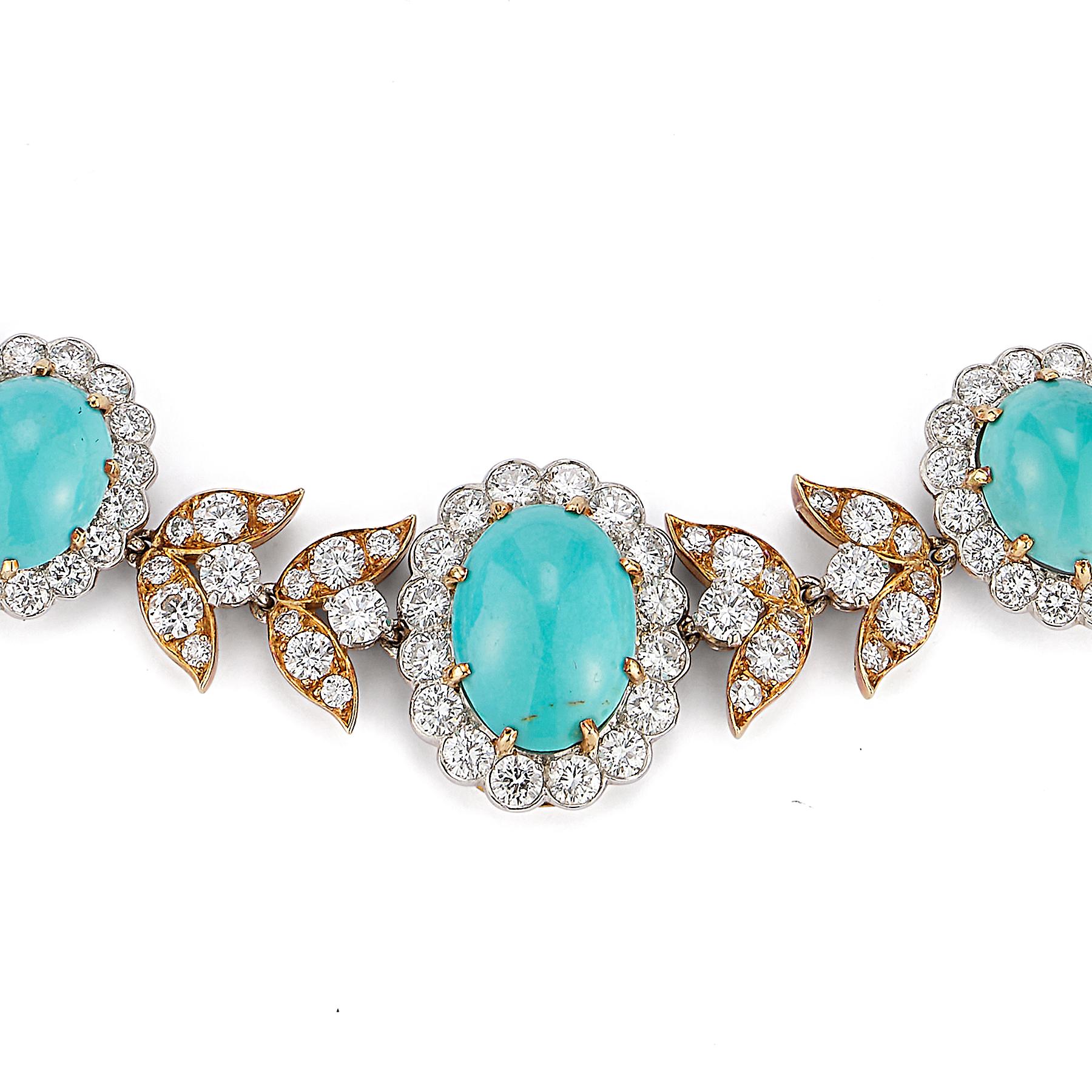 van cleef turquoise necklace