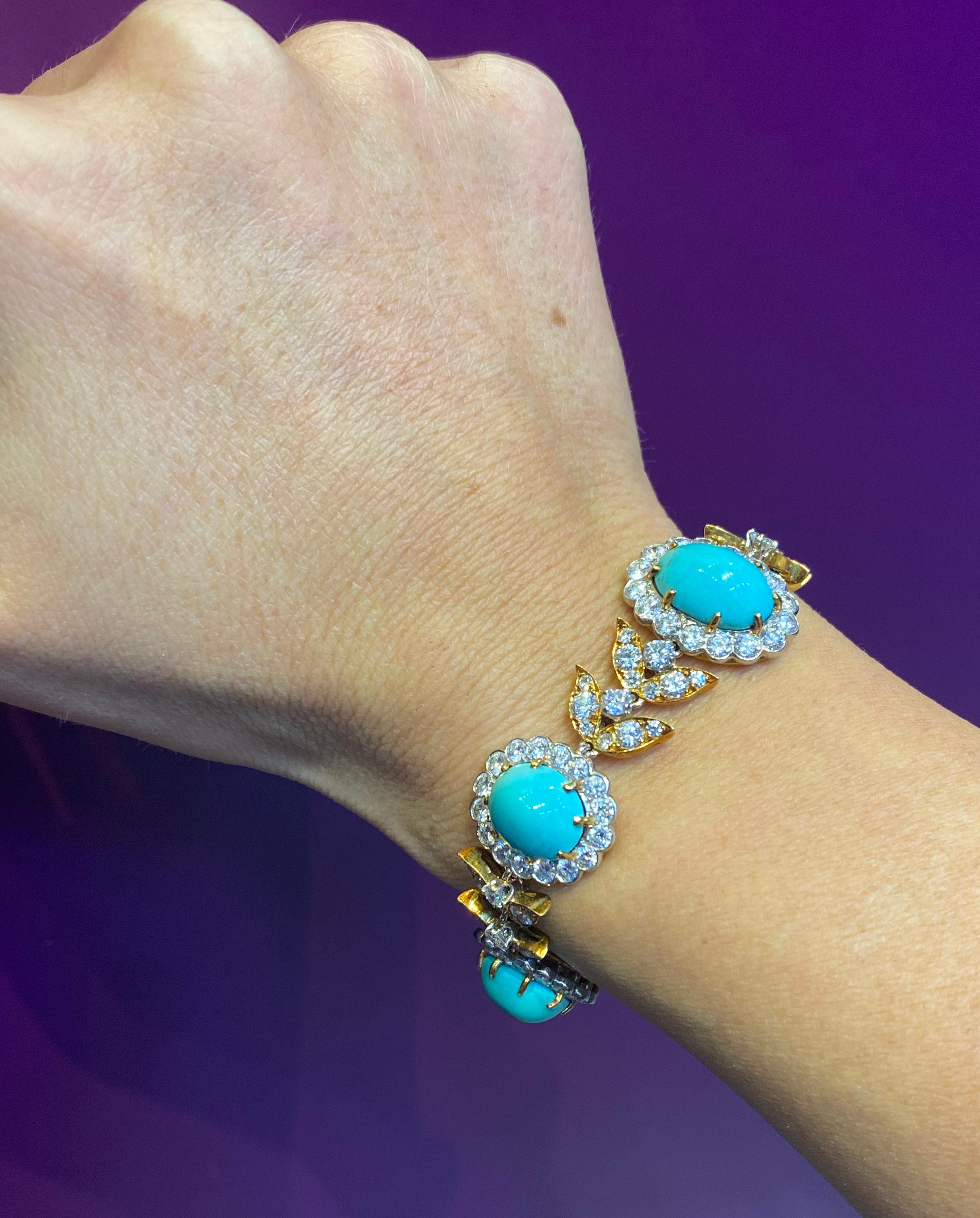Van Cleef & Arpels Halskette mit Türkis und Diamanten 1