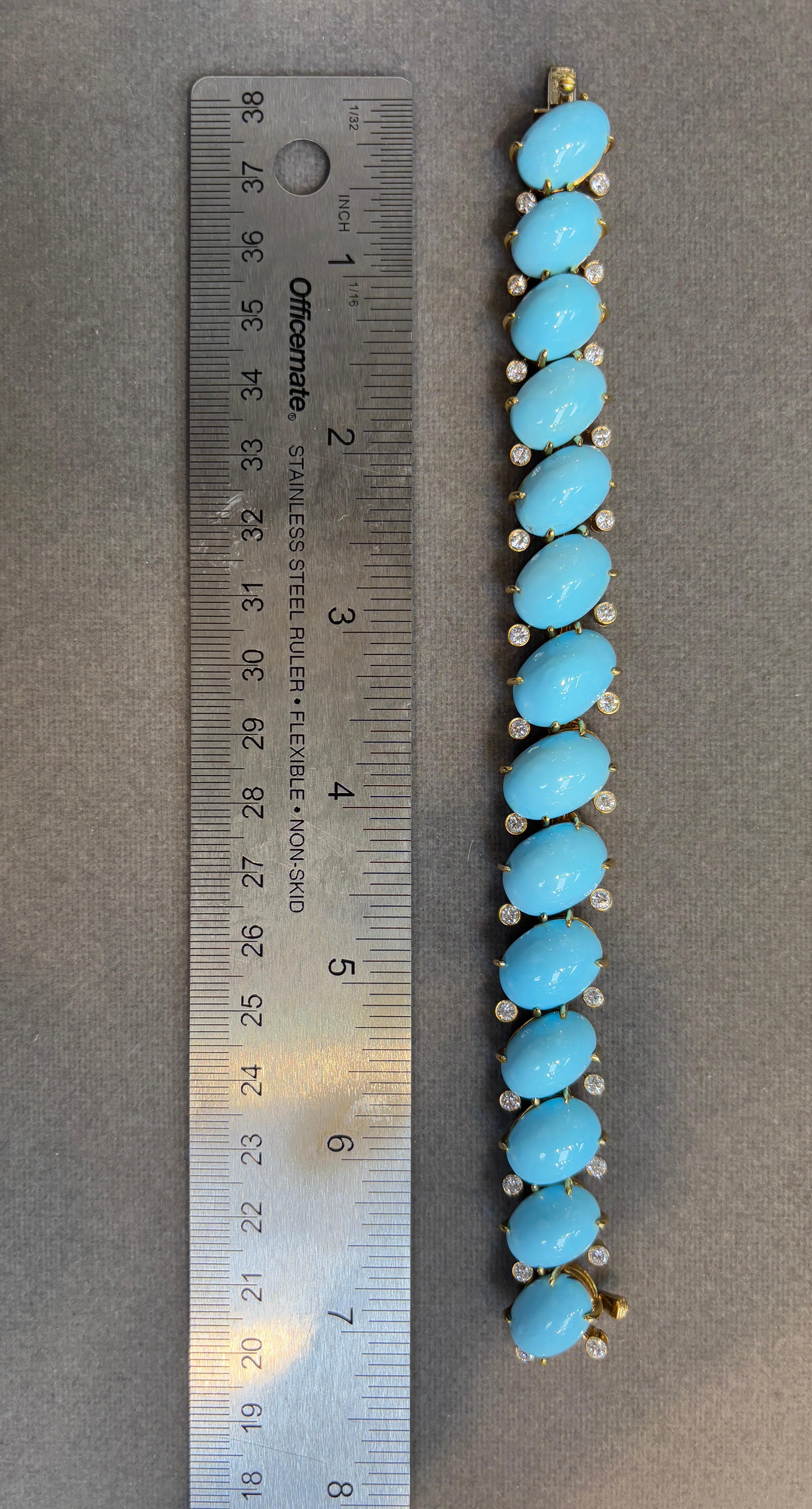 Van Cleef & Arpels Set di turchesi e diamanti in vendita 7