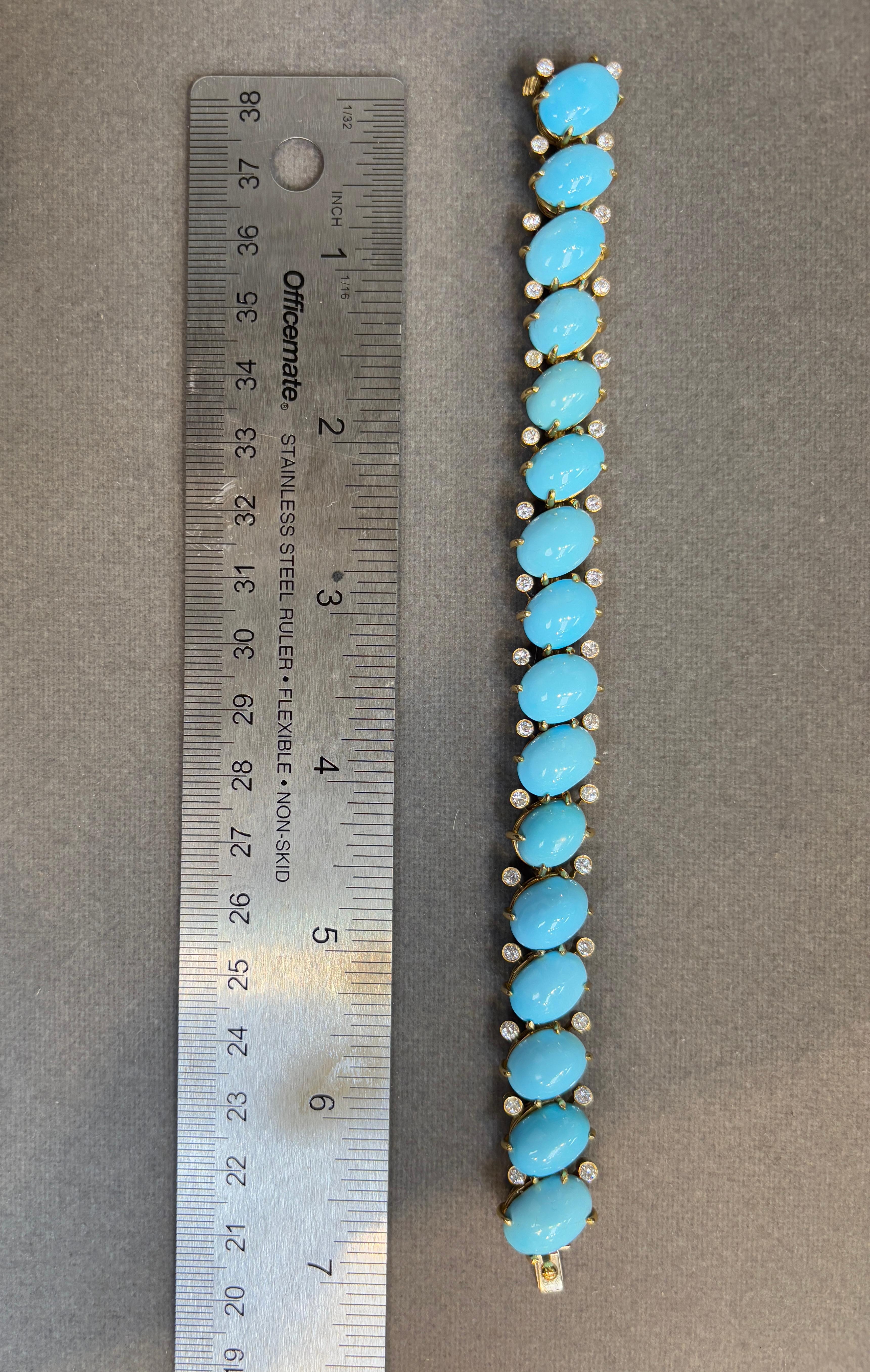 Van Cleef & Arpels Set di turchesi e diamanti in vendita 8