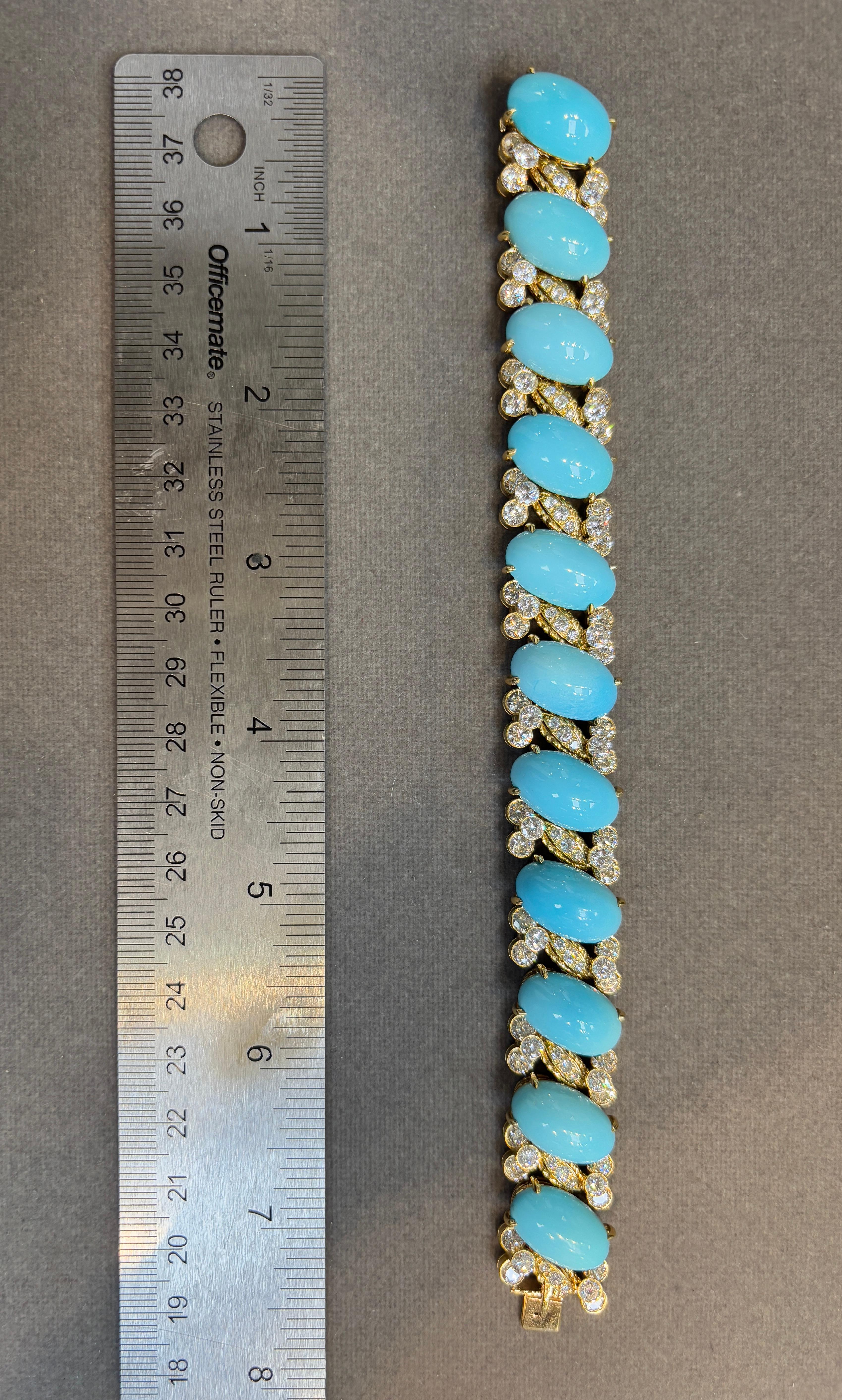 Van Cleef & Arpels Set di turchesi e diamanti in vendita 9