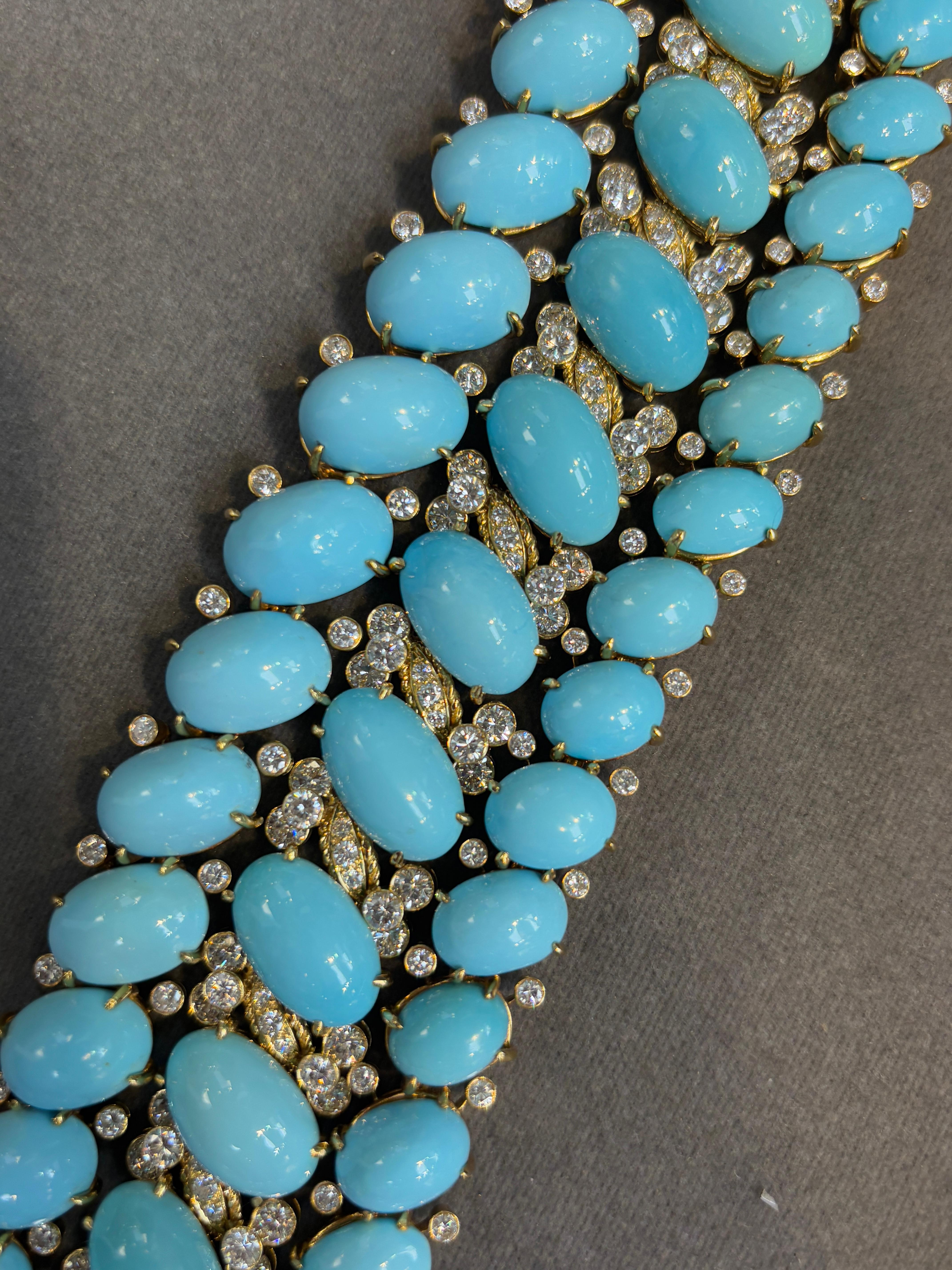 Van Cleef & Arpels Set di turchesi e diamanti in vendita 11