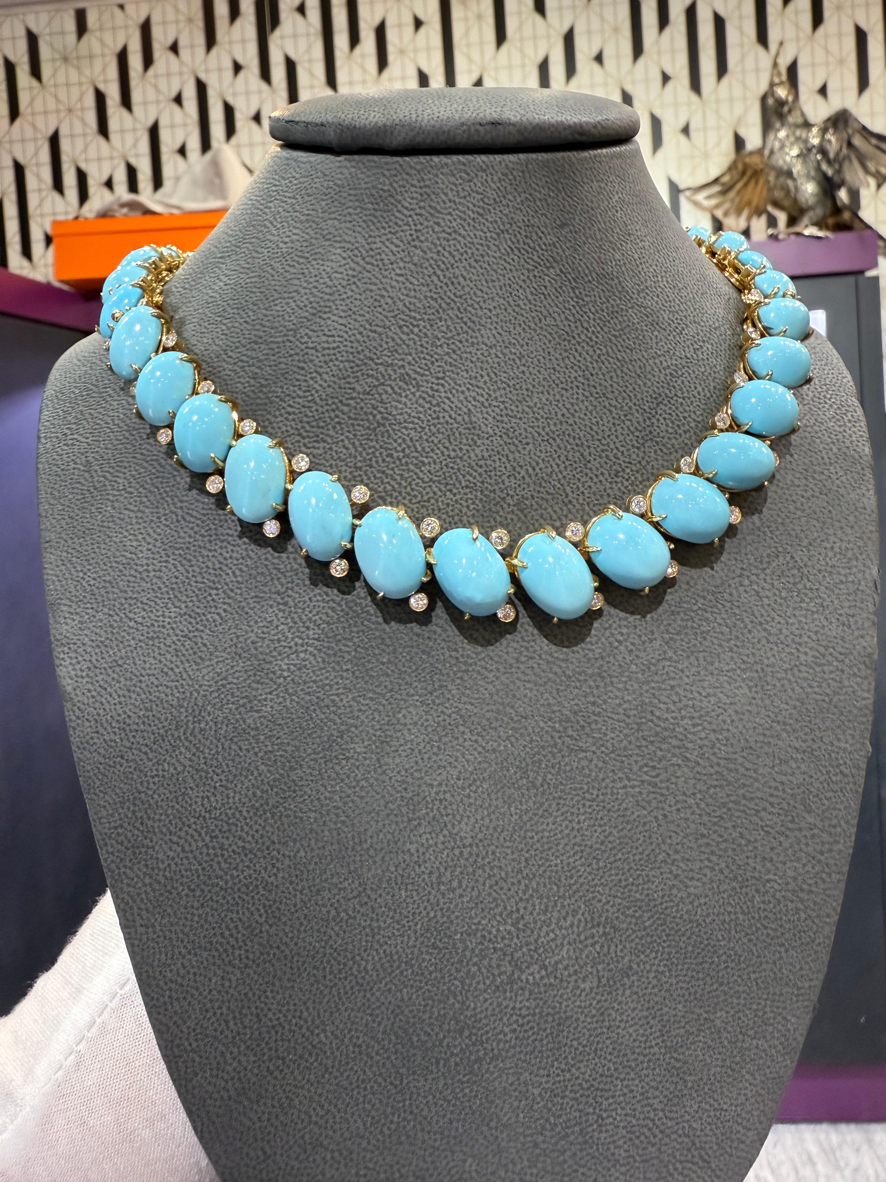 Van Cleef & Arpels Set di turchesi e diamanti in vendita 3