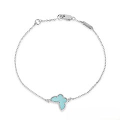 Van Cleef & Arpels Turquoise Sweet Alhambra Butterfly Bracelet VCARF80400