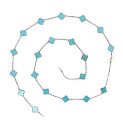 Van Cleef & Arpels Turquoise 'Vintage Alhambra' Necklaces