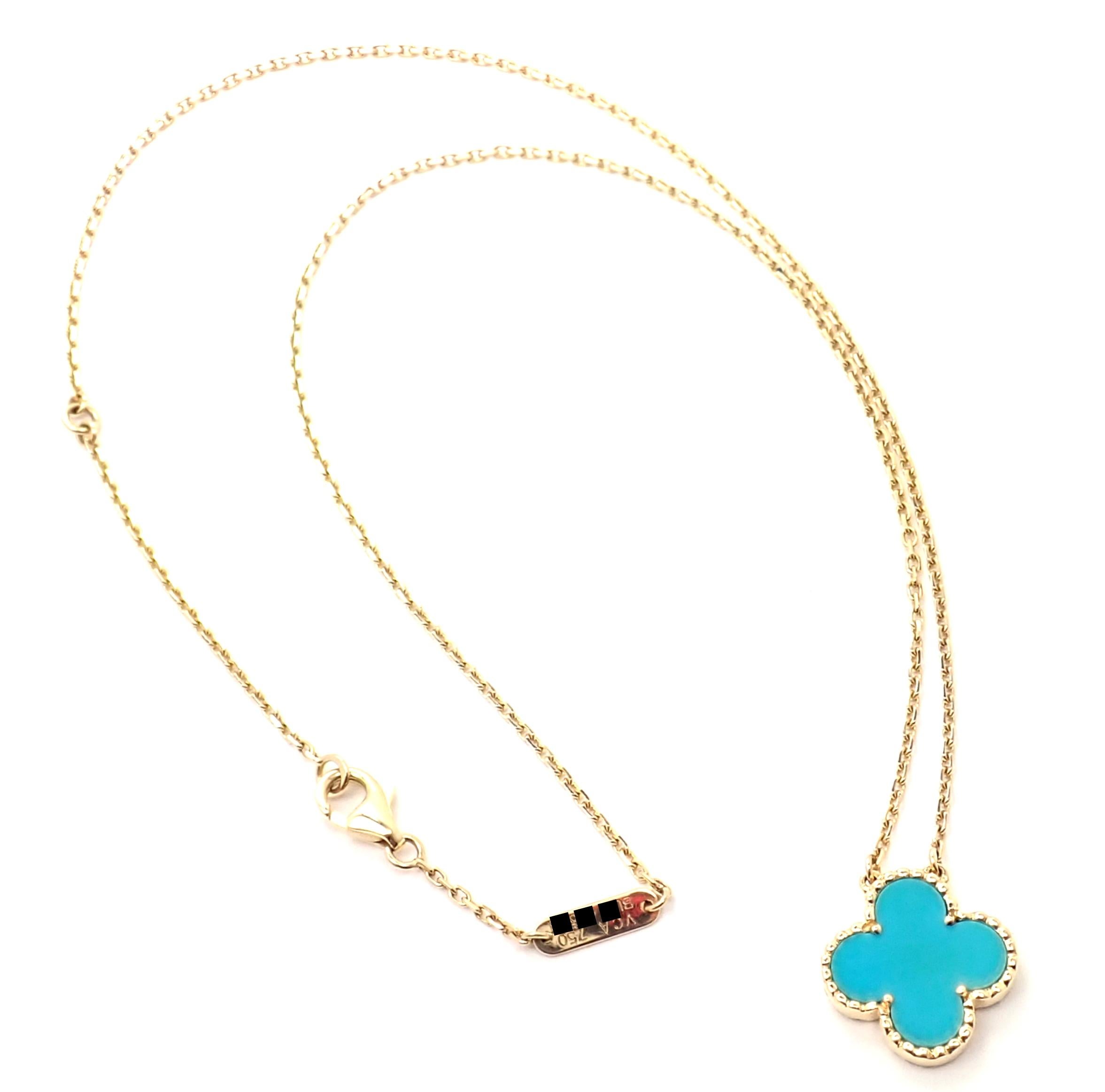 turquoise van cleef necklace