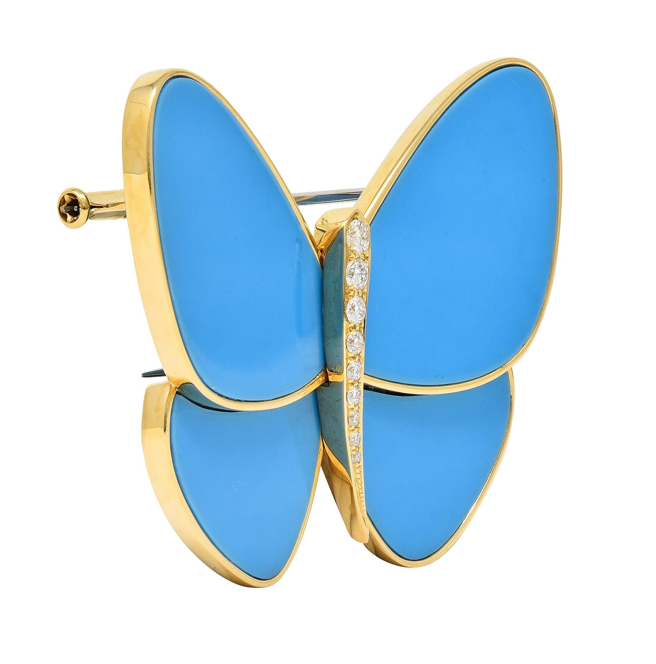 blue papillon butterfly