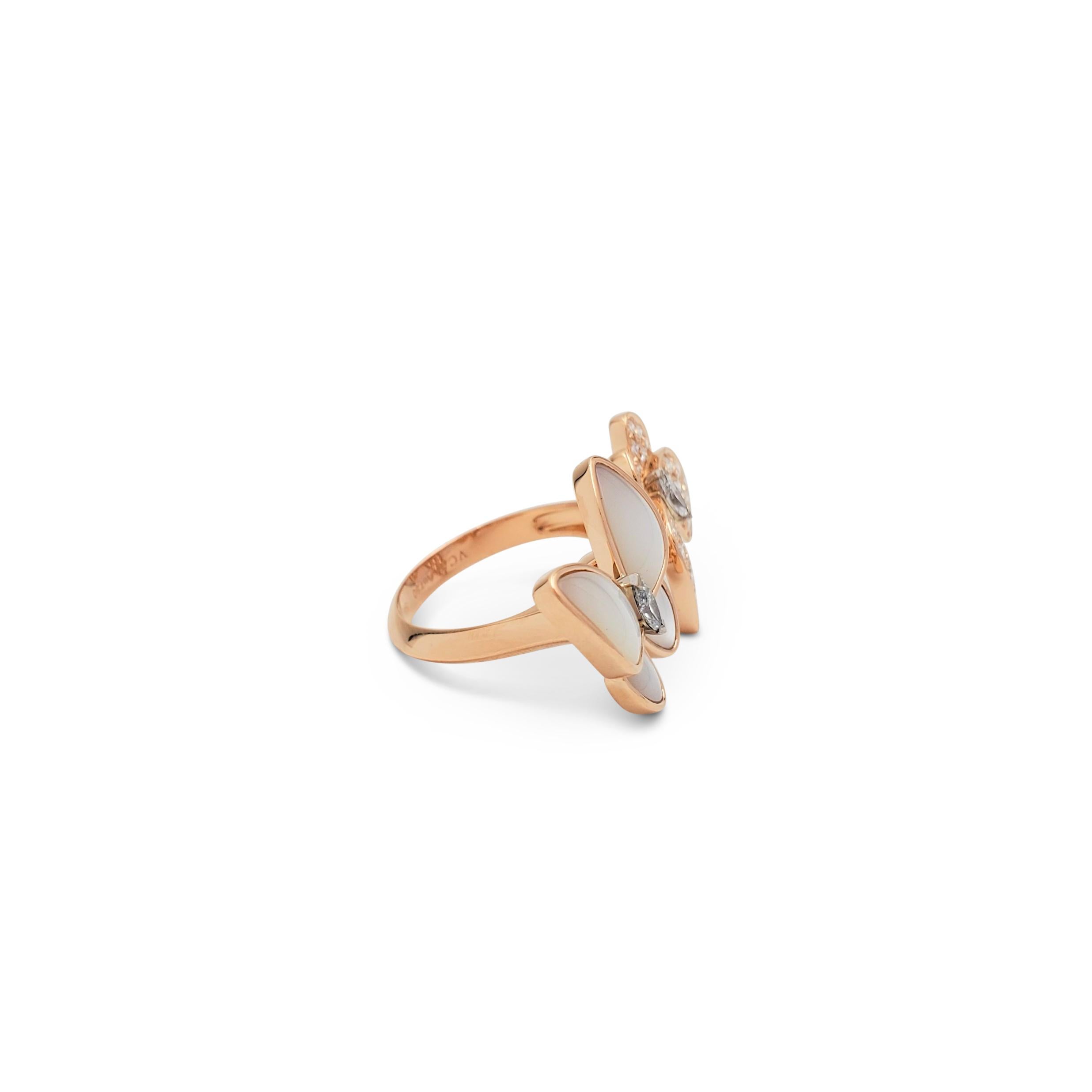 van cleef two butterfly ring