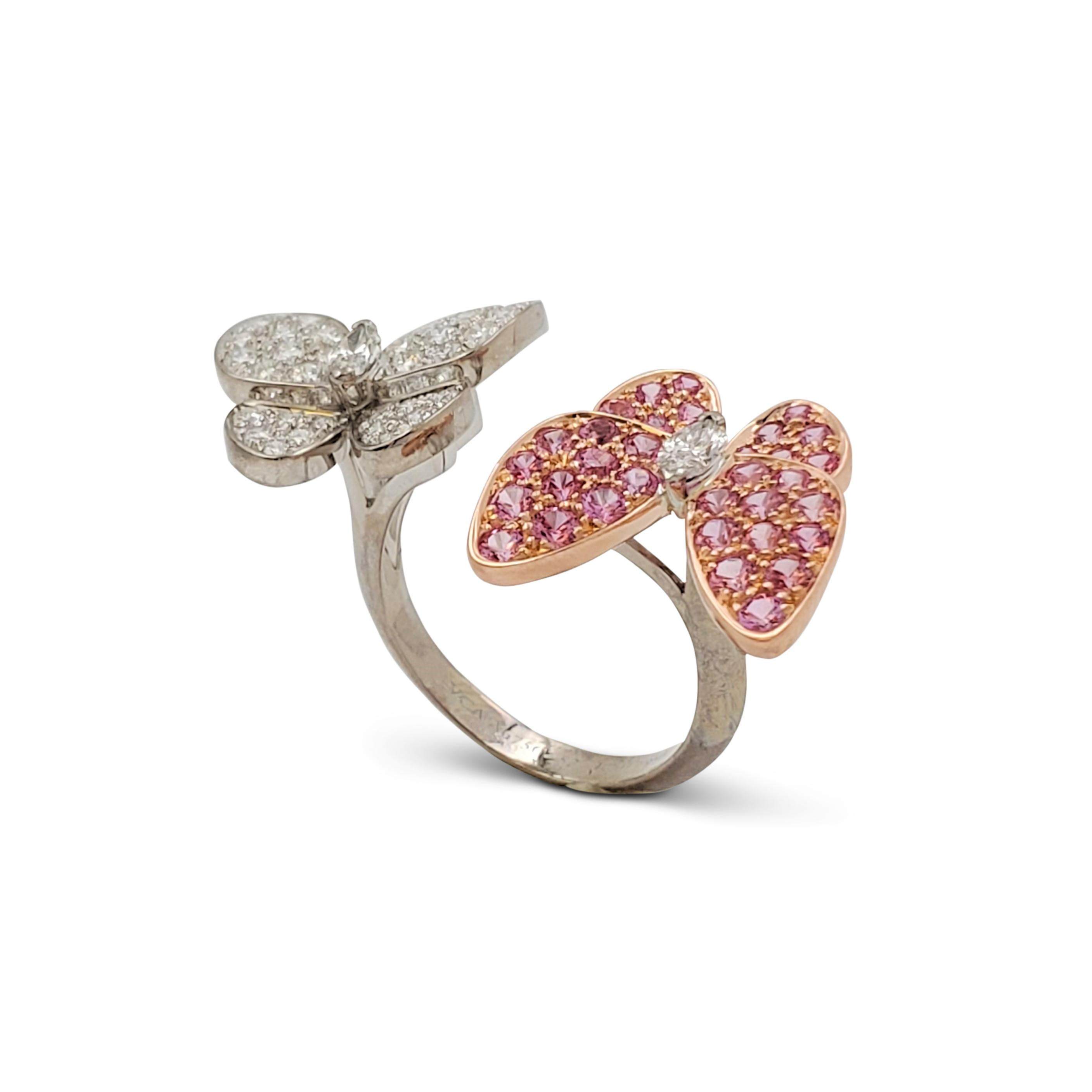van cleef two butterfly ring
