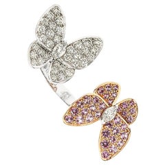 Van Cleef & Arpels Two Butterfly Between the Finger Ring Size 55 VCARO3M500