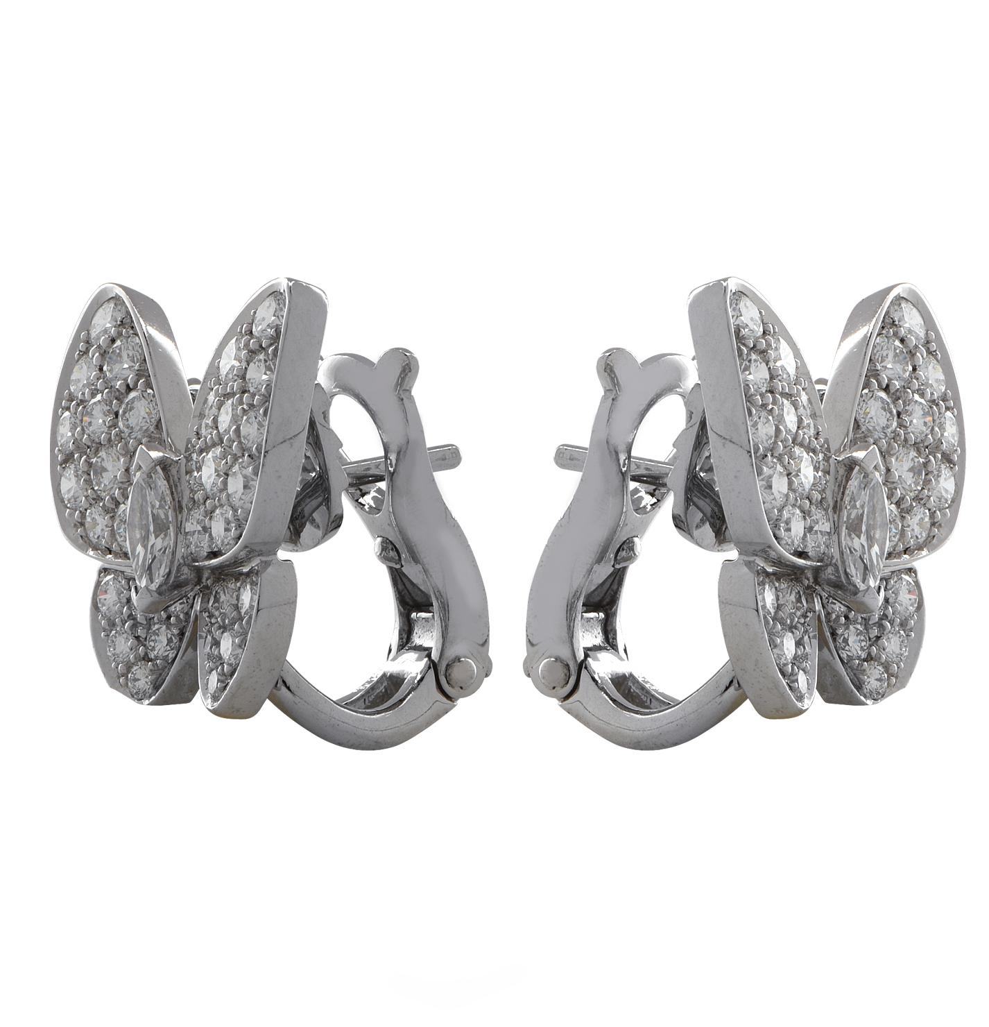 five and two butterfly earrings