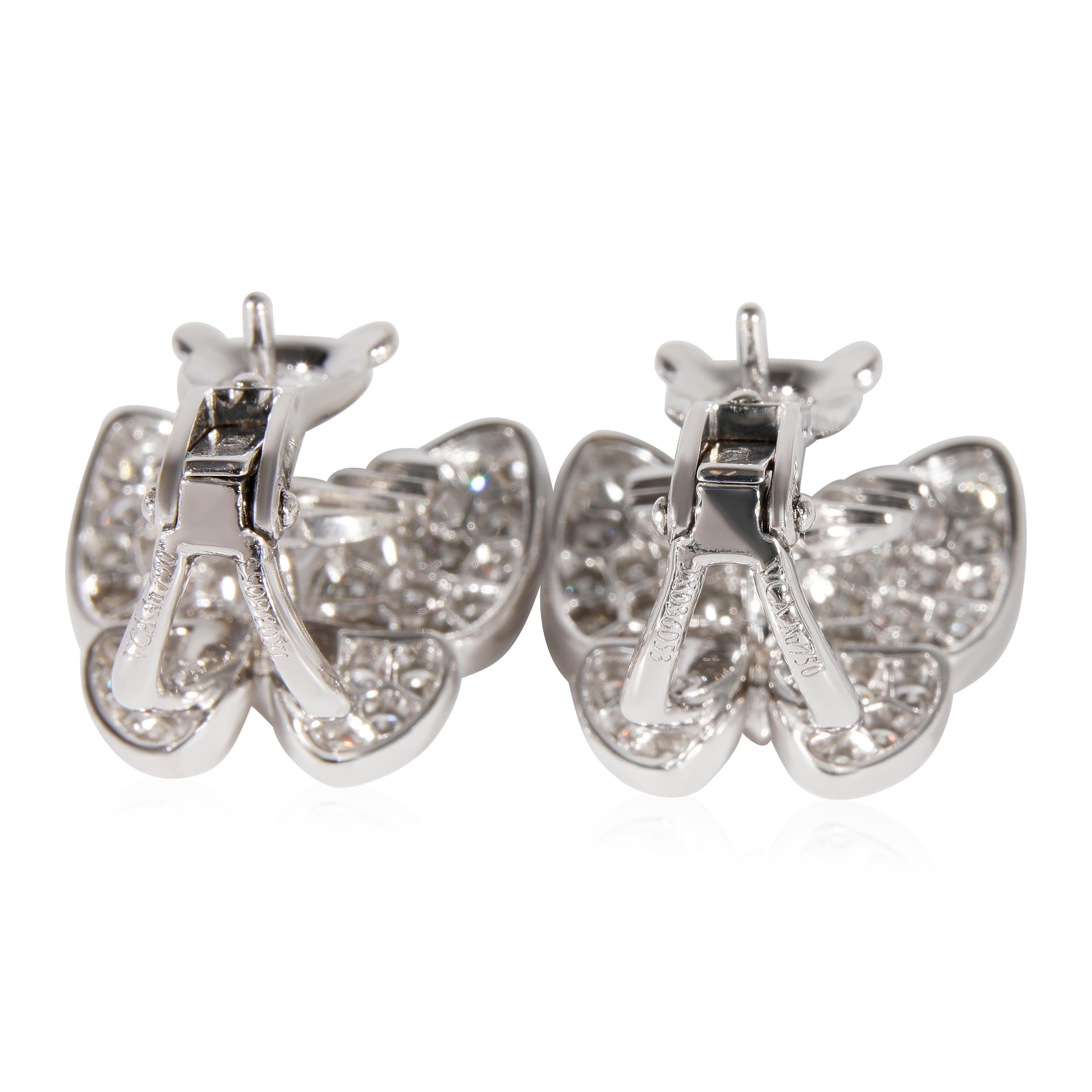 Van Cleef & Arpels Two Butterfly Diamond Earrings in 18k White Gold 1.67 CTW

PRIMARY DETAILS
SKU: 121848
Listing Title: Van Cleef & Arpels Two Butterfly Diamond Earrings in 18k White Gold 1.67 CTW
Condition Description: Retails for 27900 USD. In