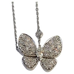 Van Cleef & Arpels Two Butterfly Diamond Necklace