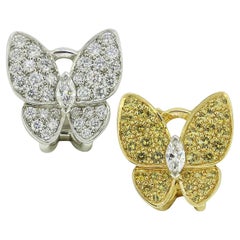 Van Cleef & Arpels Two Butterfly Earrings