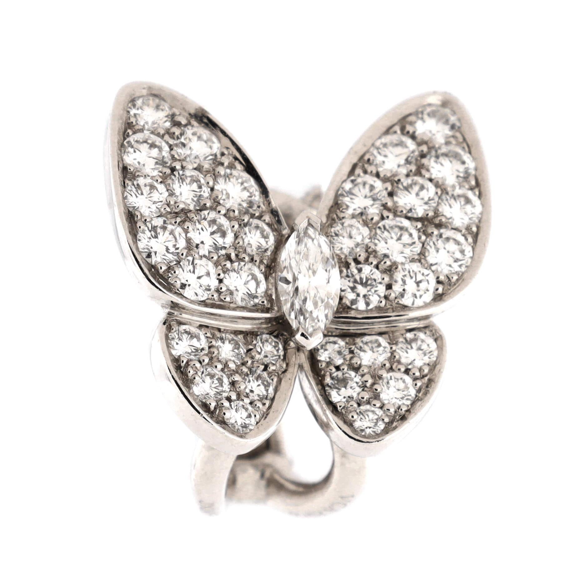 van cleef butterfly earrings