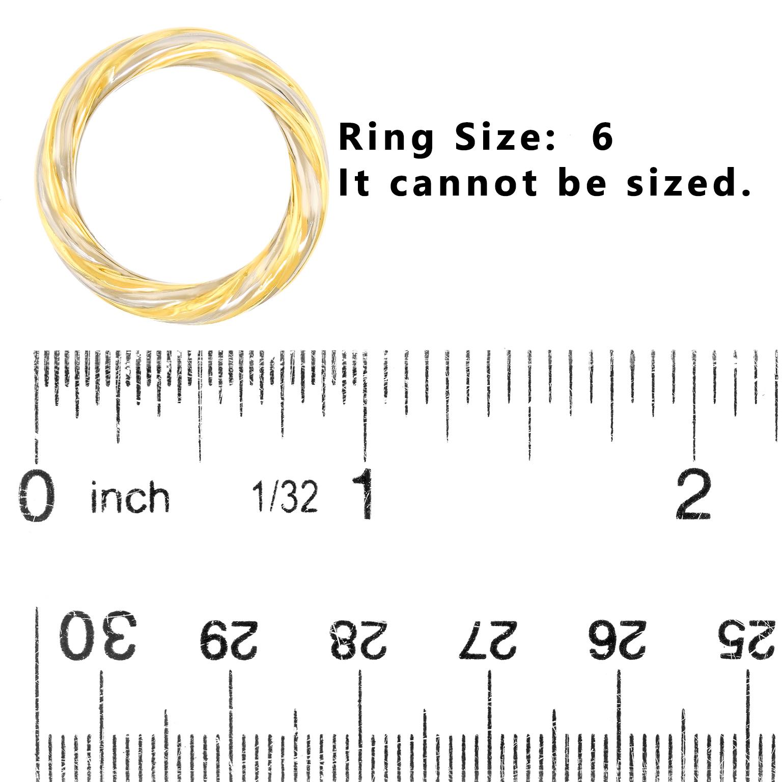 Anello in oro bicolore Van Cleef & Arpels in vendita 2